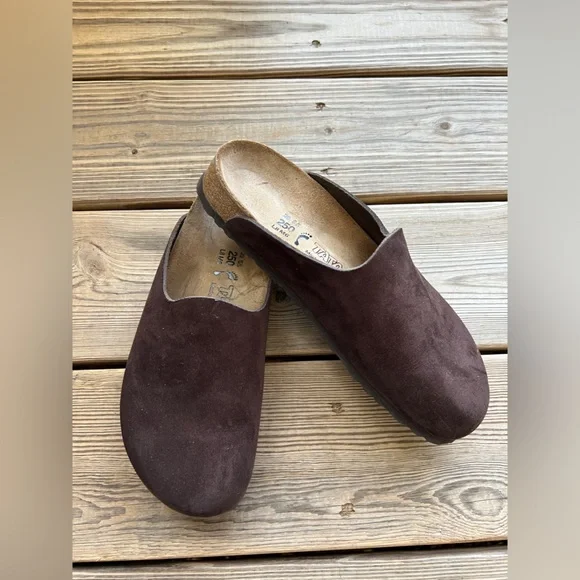 Tatami by Birkenstock Helfort Clogs Sz W 10 M 8 Mocha Brown Suede Slip On Shoes Tatami by Birkenstock Oklahoma Clogs - Leather, Slip-Ons  main image 4